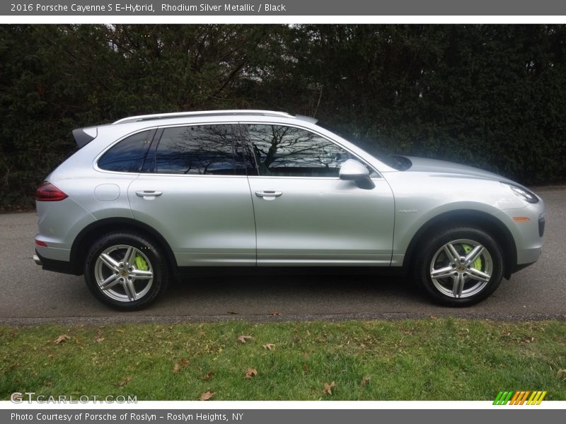 Rhodium Silver Metallic / Black 2016 Porsche Cayenne S E-Hybrid
