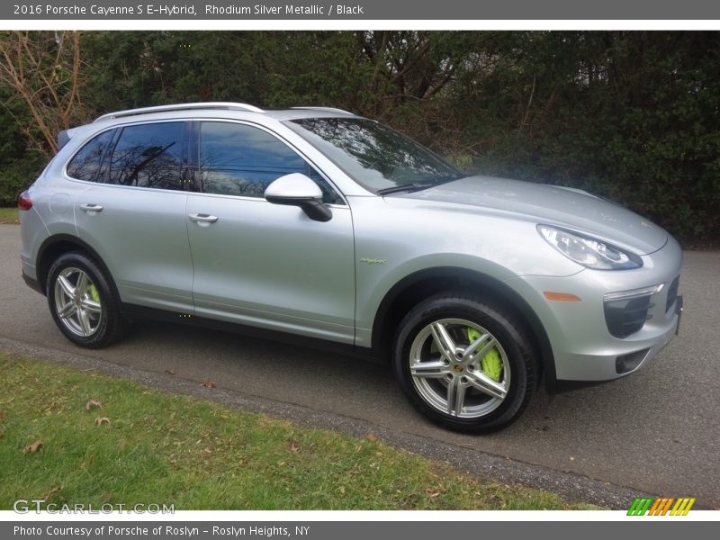 Rhodium Silver Metallic / Black 2016 Porsche Cayenne S E-Hybrid