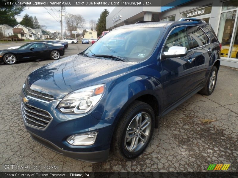 Patriot Blue Metallic / Light Titanium/Jet Black 2017 Chevrolet Equinox Premier AWD