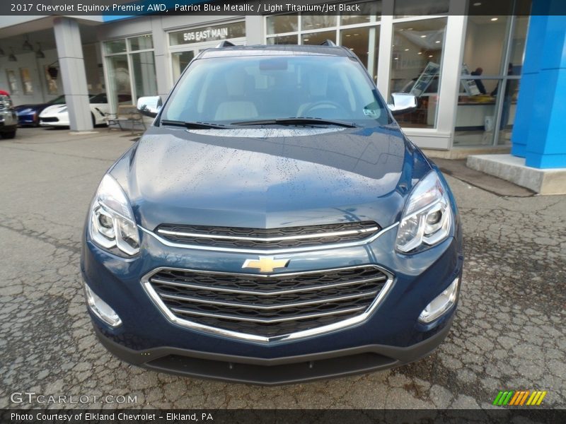 Patriot Blue Metallic / Light Titanium/Jet Black 2017 Chevrolet Equinox Premier AWD