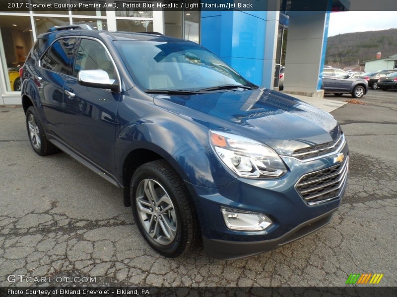 Patriot Blue Metallic / Light Titanium/Jet Black 2017 Chevrolet Equinox Premier AWD