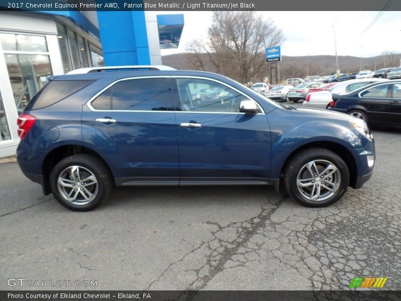 Patriot Blue Metallic / Light Titanium/Jet Black 2017 Chevrolet Equinox Premier AWD