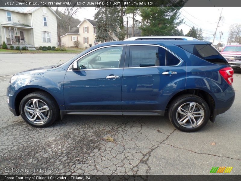 Patriot Blue Metallic / Light Titanium/Jet Black 2017 Chevrolet Equinox Premier AWD