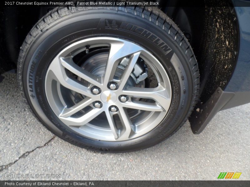 Patriot Blue Metallic / Light Titanium/Jet Black 2017 Chevrolet Equinox Premier AWD