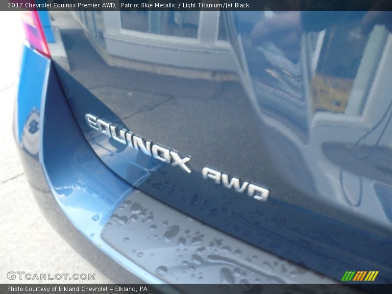 Patriot Blue Metallic / Light Titanium/Jet Black 2017 Chevrolet Equinox Premier AWD