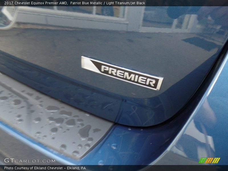 Patriot Blue Metallic / Light Titanium/Jet Black 2017 Chevrolet Equinox Premier AWD