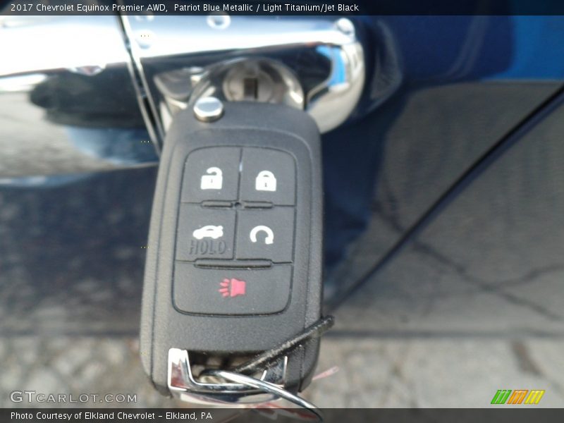 Patriot Blue Metallic / Light Titanium/Jet Black 2017 Chevrolet Equinox Premier AWD