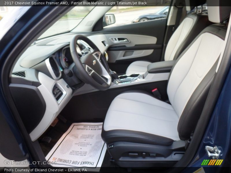 Patriot Blue Metallic / Light Titanium/Jet Black 2017 Chevrolet Equinox Premier AWD