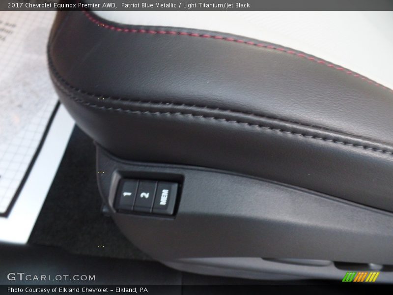 Patriot Blue Metallic / Light Titanium/Jet Black 2017 Chevrolet Equinox Premier AWD