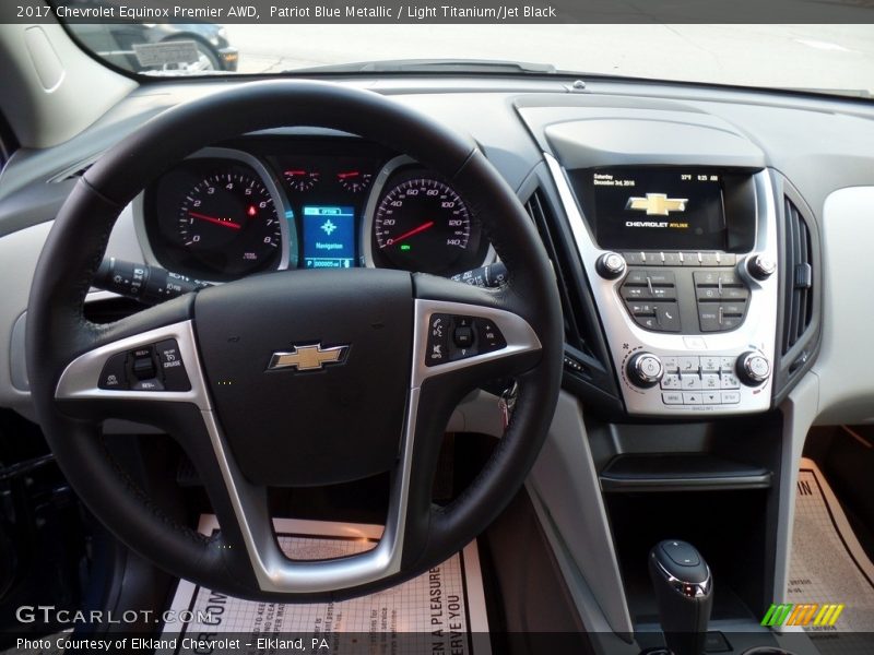 Patriot Blue Metallic / Light Titanium/Jet Black 2017 Chevrolet Equinox Premier AWD