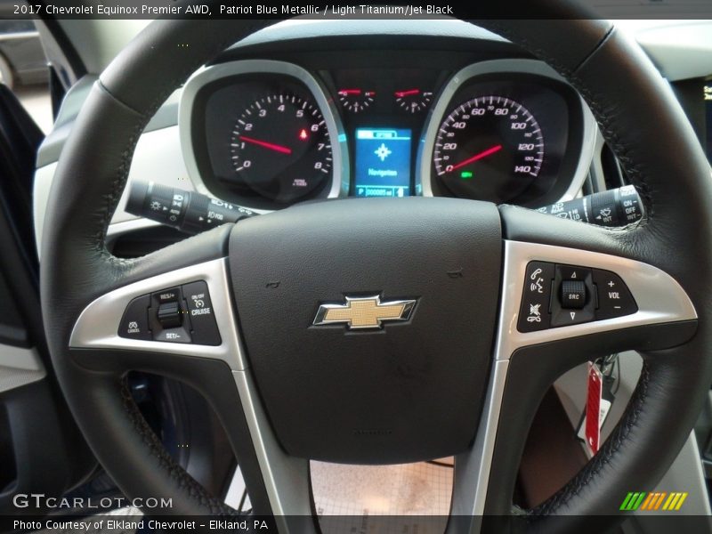 Patriot Blue Metallic / Light Titanium/Jet Black 2017 Chevrolet Equinox Premier AWD