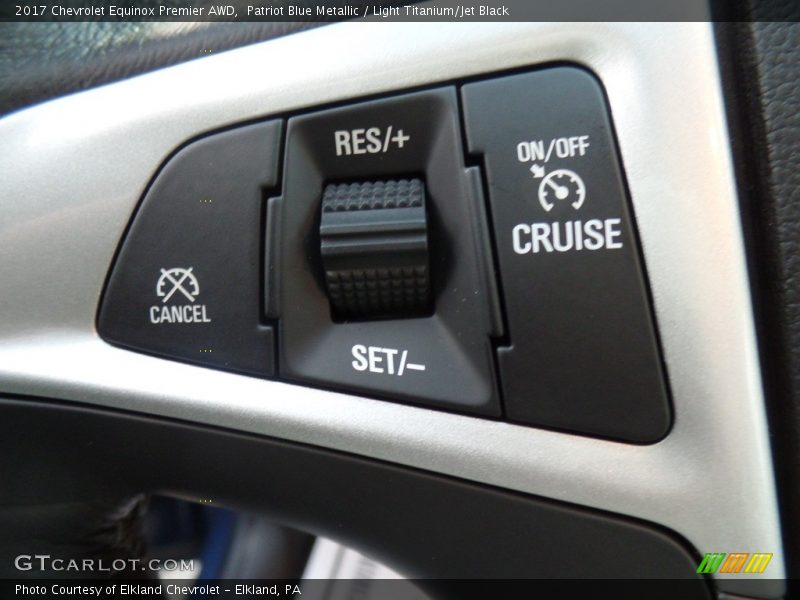 Patriot Blue Metallic / Light Titanium/Jet Black 2017 Chevrolet Equinox Premier AWD