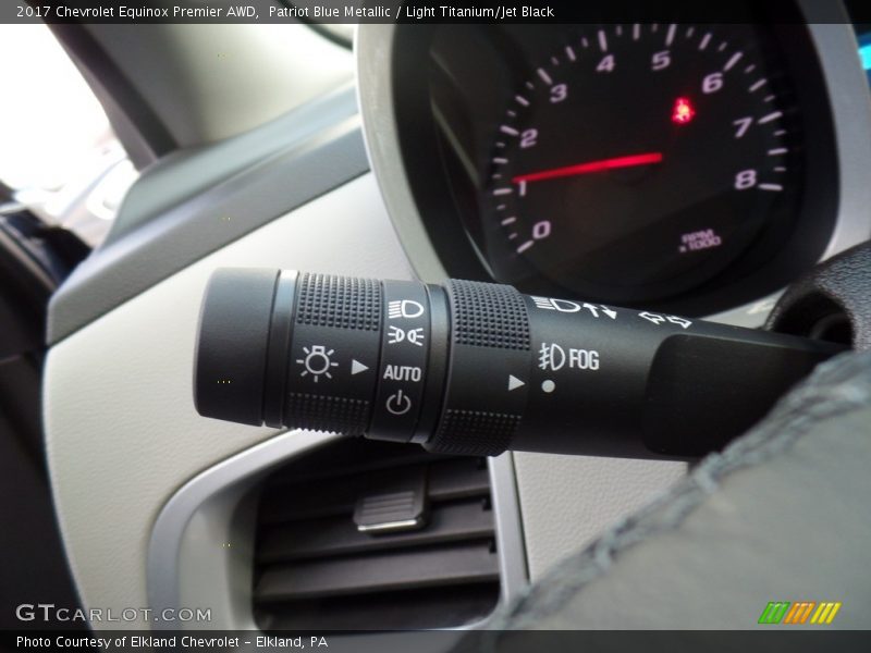Patriot Blue Metallic / Light Titanium/Jet Black 2017 Chevrolet Equinox Premier AWD
