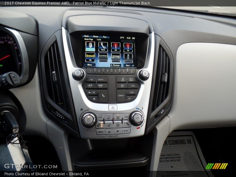 Patriot Blue Metallic / Light Titanium/Jet Black 2017 Chevrolet Equinox Premier AWD
