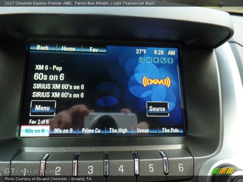 Patriot Blue Metallic / Light Titanium/Jet Black 2017 Chevrolet Equinox Premier AWD