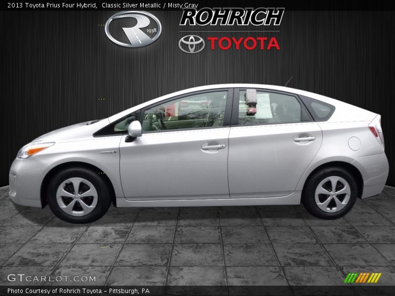 Classic Silver Metallic / Misty Gray 2013 Toyota Prius Four Hybrid