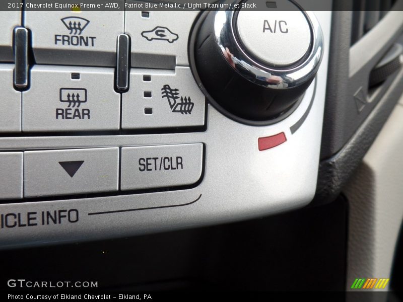 Patriot Blue Metallic / Light Titanium/Jet Black 2017 Chevrolet Equinox Premier AWD