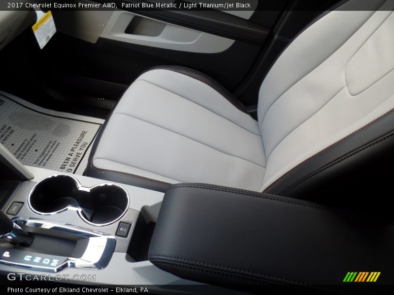 Patriot Blue Metallic / Light Titanium/Jet Black 2017 Chevrolet Equinox Premier AWD