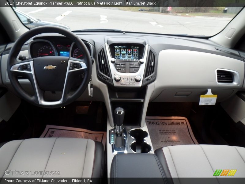 Patriot Blue Metallic / Light Titanium/Jet Black 2017 Chevrolet Equinox Premier AWD