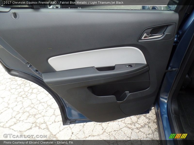 Patriot Blue Metallic / Light Titanium/Jet Black 2017 Chevrolet Equinox Premier AWD