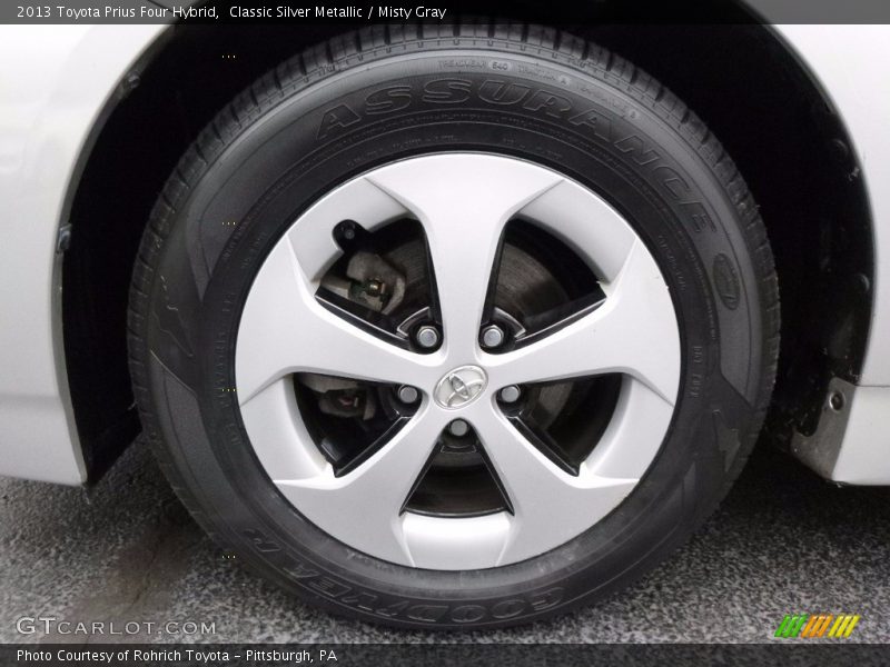 Classic Silver Metallic / Misty Gray 2013 Toyota Prius Four Hybrid