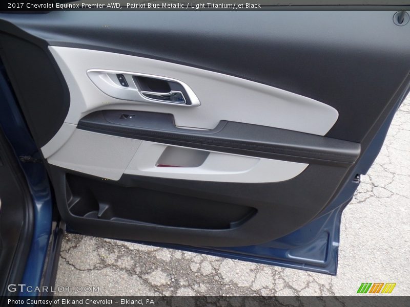 Patriot Blue Metallic / Light Titanium/Jet Black 2017 Chevrolet Equinox Premier AWD