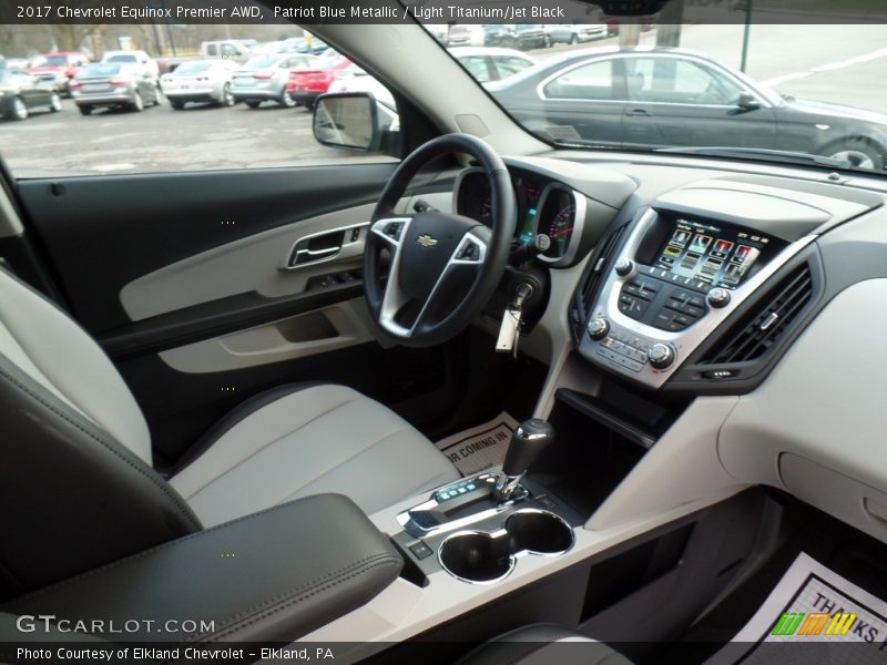 Patriot Blue Metallic / Light Titanium/Jet Black 2017 Chevrolet Equinox Premier AWD