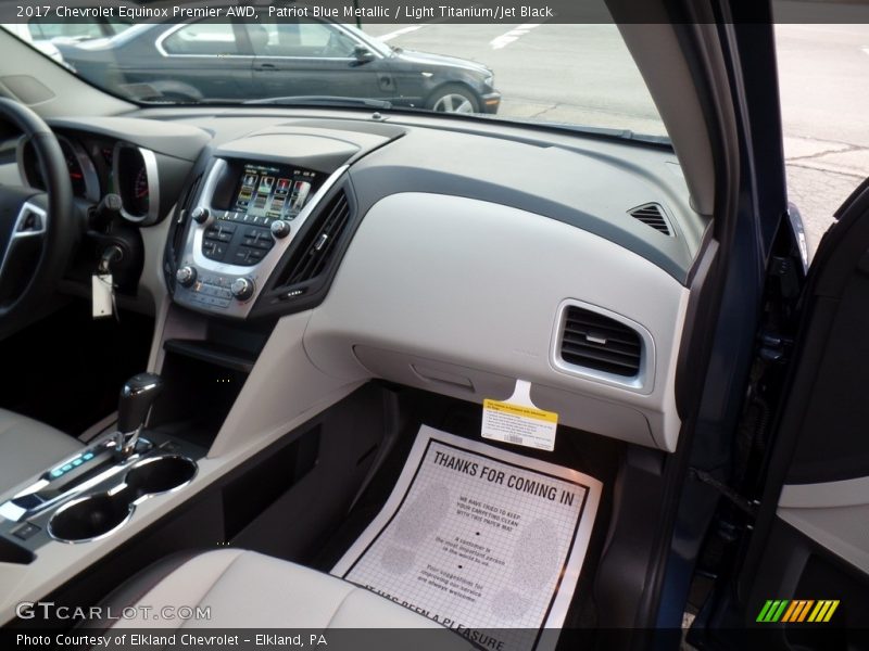 Patriot Blue Metallic / Light Titanium/Jet Black 2017 Chevrolet Equinox Premier AWD