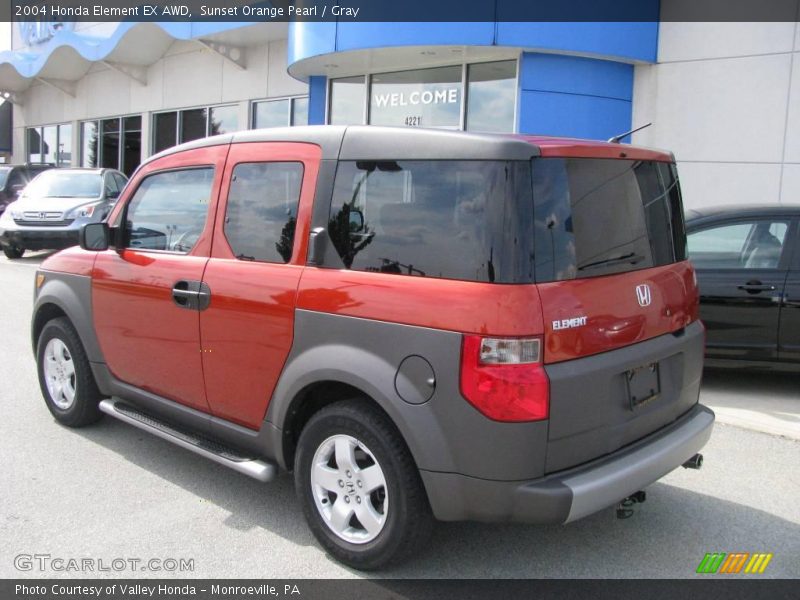Sunset Orange Pearl / Gray 2004 Honda Element EX AWD