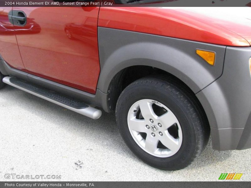 Sunset Orange Pearl / Gray 2004 Honda Element EX AWD