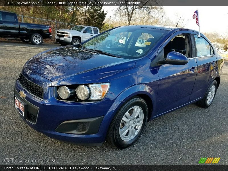 Blue Topaz Metallic / Dark Pewter/Dark Titanium 2012 Chevrolet Sonic LT Sedan
