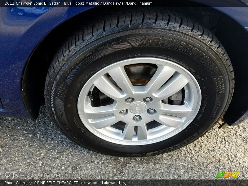 Blue Topaz Metallic / Dark Pewter/Dark Titanium 2012 Chevrolet Sonic LT Sedan