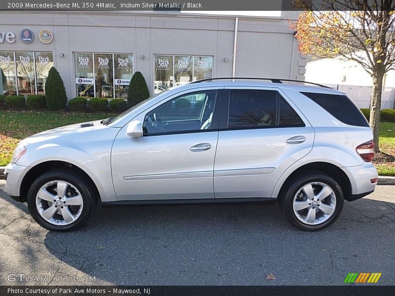 Iridium Silver Metallic / Black 2009 Mercedes-Benz ML 350 4Matic