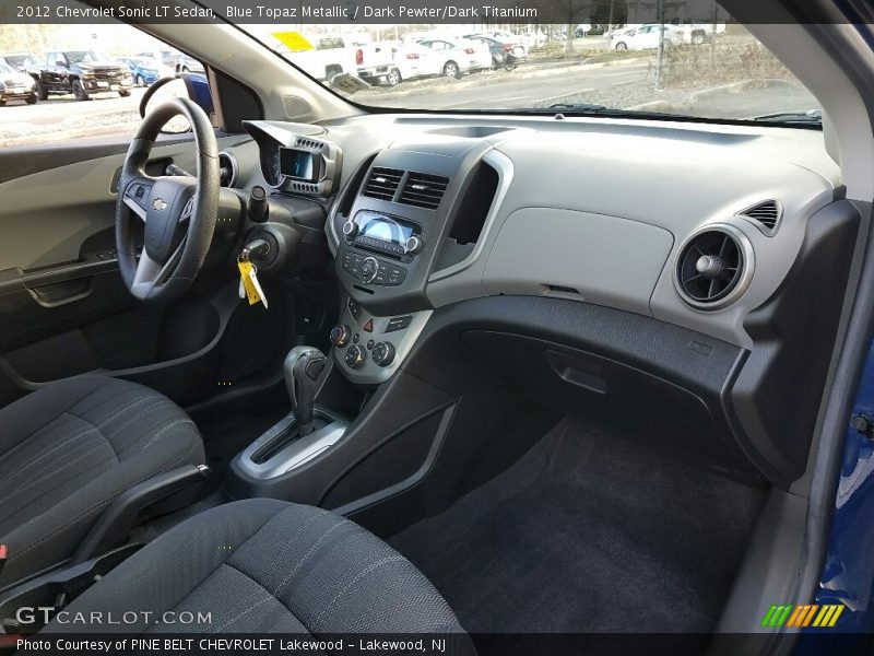 Blue Topaz Metallic / Dark Pewter/Dark Titanium 2012 Chevrolet Sonic LT Sedan