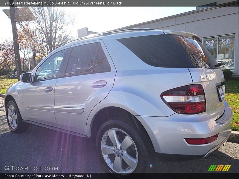 Iridium Silver Metallic / Black 2009 Mercedes-Benz ML 350 4Matic