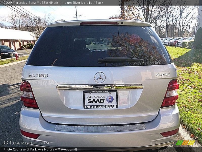 Iridium Silver Metallic / Black 2009 Mercedes-Benz ML 350 4Matic