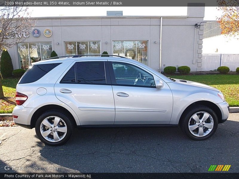 Iridium Silver Metallic / Black 2009 Mercedes-Benz ML 350 4Matic