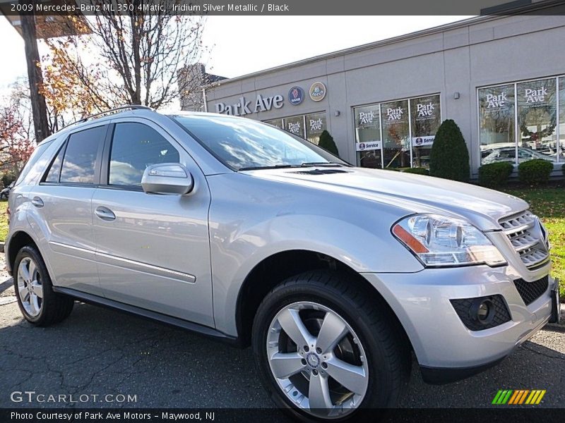 Iridium Silver Metallic / Black 2009 Mercedes-Benz ML 350 4Matic