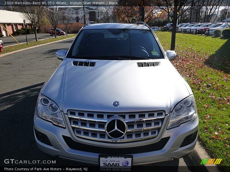 Iridium Silver Metallic / Black 2009 Mercedes-Benz ML 350 4Matic