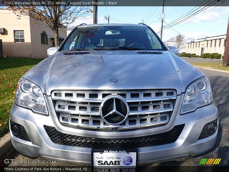 Iridium Silver Metallic / Black 2009 Mercedes-Benz ML 350 4Matic