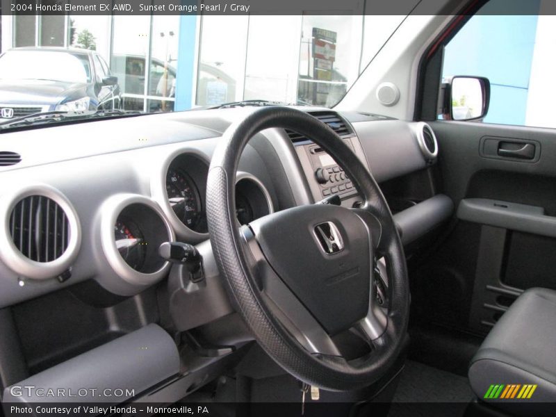 Sunset Orange Pearl / Gray 2004 Honda Element EX AWD