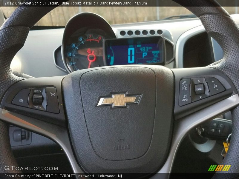 Blue Topaz Metallic / Dark Pewter/Dark Titanium 2012 Chevrolet Sonic LT Sedan