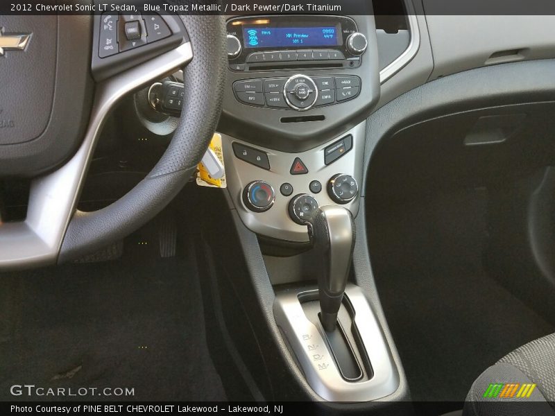 Blue Topaz Metallic / Dark Pewter/Dark Titanium 2012 Chevrolet Sonic LT Sedan