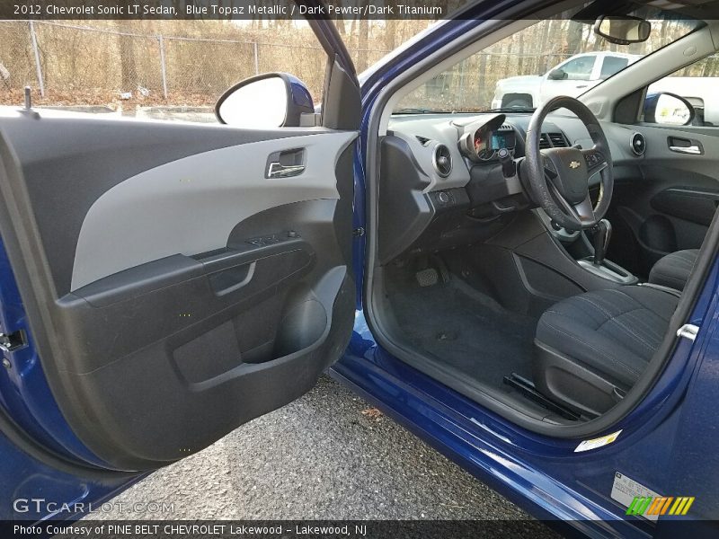 Blue Topaz Metallic / Dark Pewter/Dark Titanium 2012 Chevrolet Sonic LT Sedan