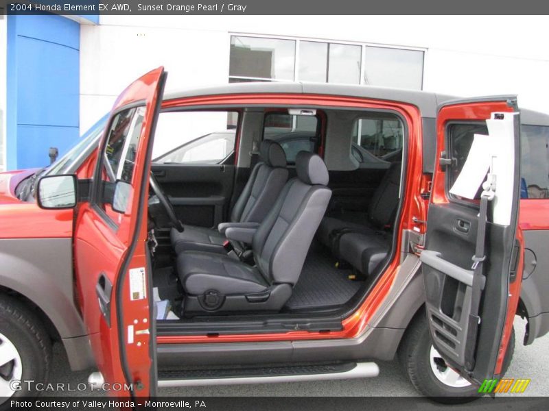 Sunset Orange Pearl / Gray 2004 Honda Element EX AWD