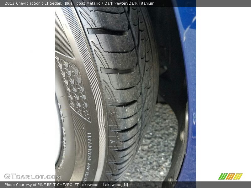 Blue Topaz Metallic / Dark Pewter/Dark Titanium 2012 Chevrolet Sonic LT Sedan