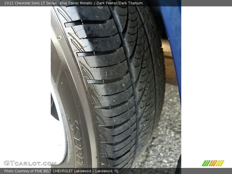 Blue Topaz Metallic / Dark Pewter/Dark Titanium 2012 Chevrolet Sonic LT Sedan