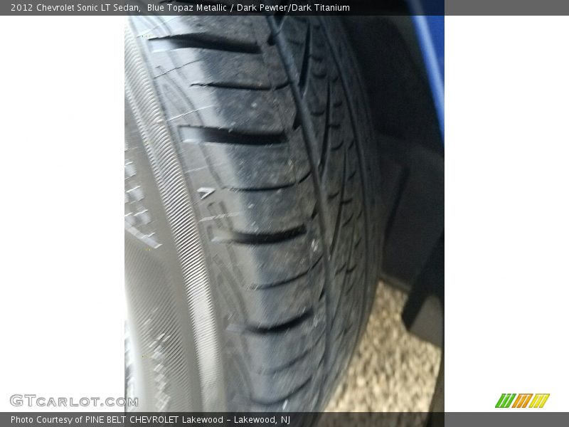 Blue Topaz Metallic / Dark Pewter/Dark Titanium 2012 Chevrolet Sonic LT Sedan