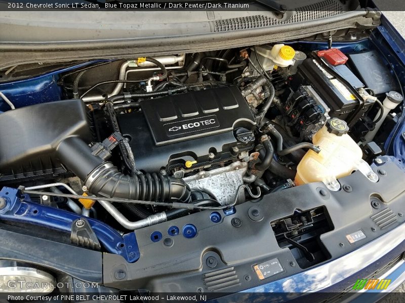 Blue Topaz Metallic / Dark Pewter/Dark Titanium 2012 Chevrolet Sonic LT Sedan