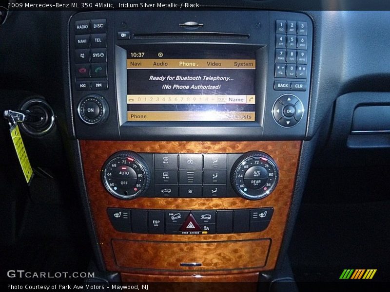 Iridium Silver Metallic / Black 2009 Mercedes-Benz ML 350 4Matic